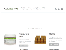 Tablet Screenshot of naturalwaypro.com